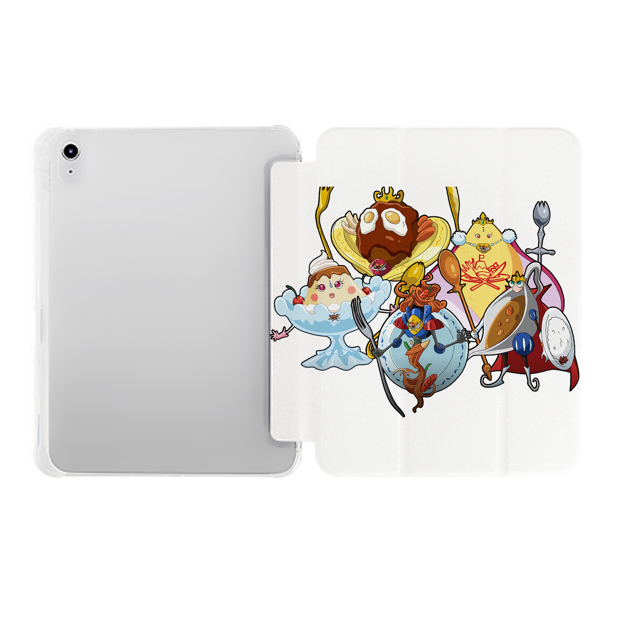 （画像用） 遊☆戯☆王 Yu-Gi-Oh! IPad ケース ペン収納付き 三つ折りスタンド PUレザー×シリコン 対応機種9.5/10.5/10.9インチ